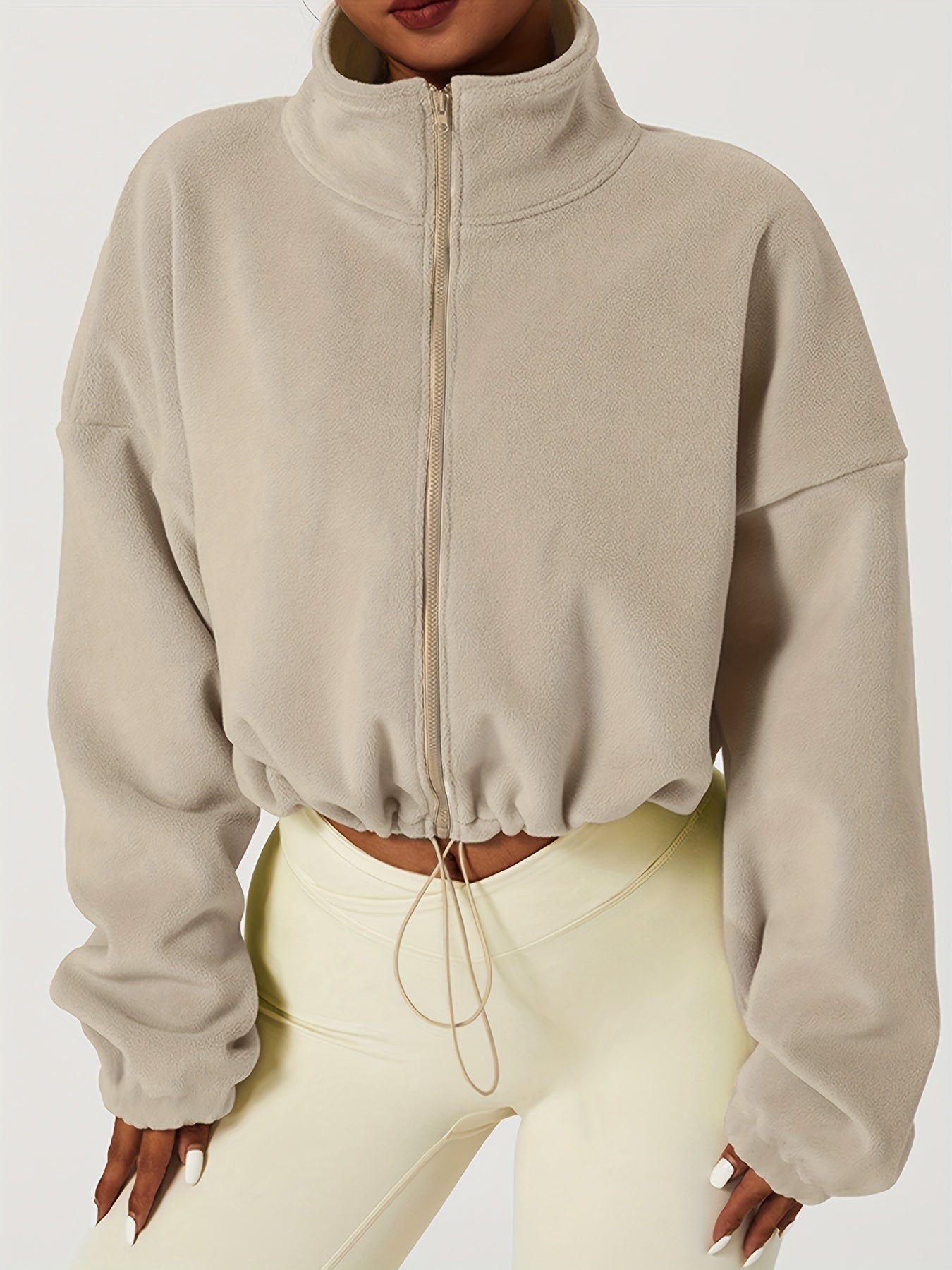 ModeGeist | Fleece Crop Jacke