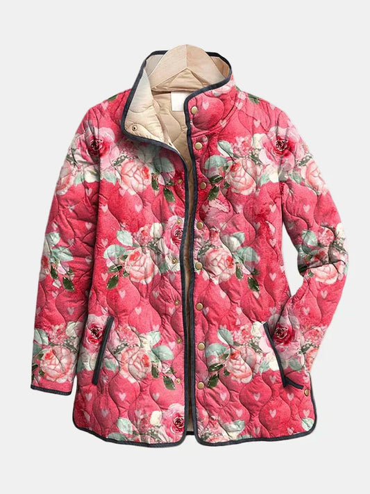 MODEGEIST Damen Steppjacke Wattiert Leicht Elegant