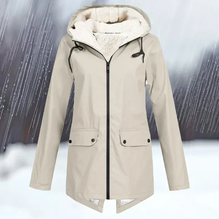 ModeGeist | Wind und Wasserdichte Jacke mit Kapuze und Verdickung