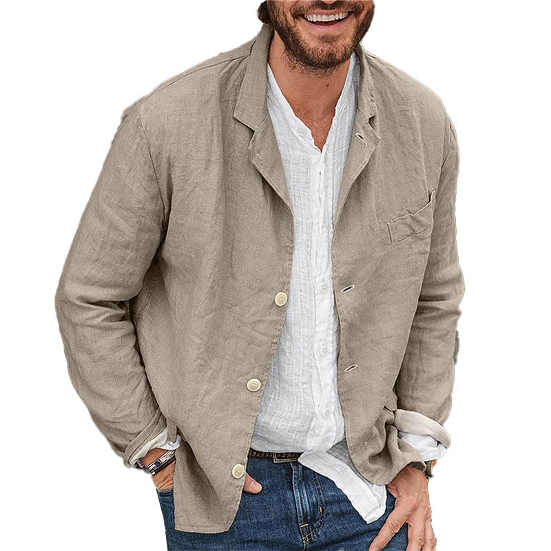 ModeGeist | Leichter Leinenblazer für Männer
