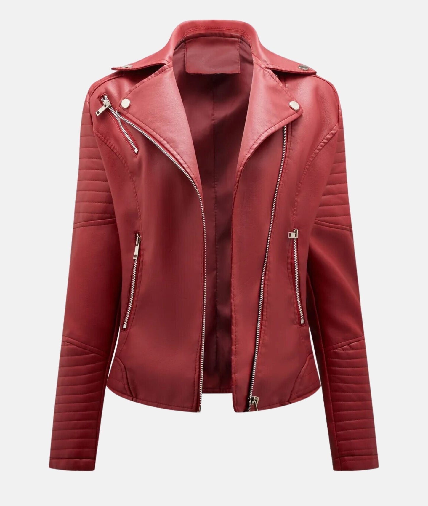ModeGeist | Damen Bikerjacke aus Kunstleder