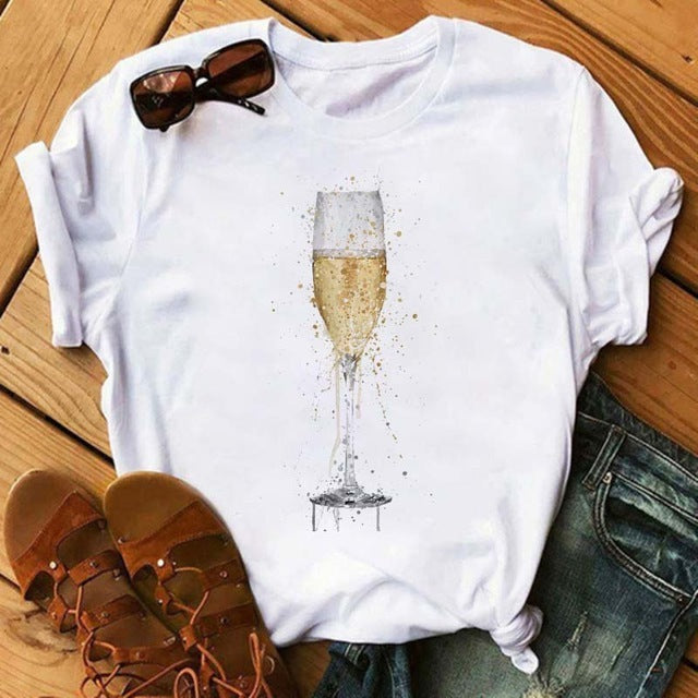 Lustiges Kawaii T-Shirt von Fudus mit roségoldfarbenem Aufdruck