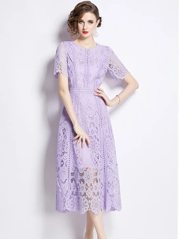 Edles Midikleid aus Spitze von Thaliora®