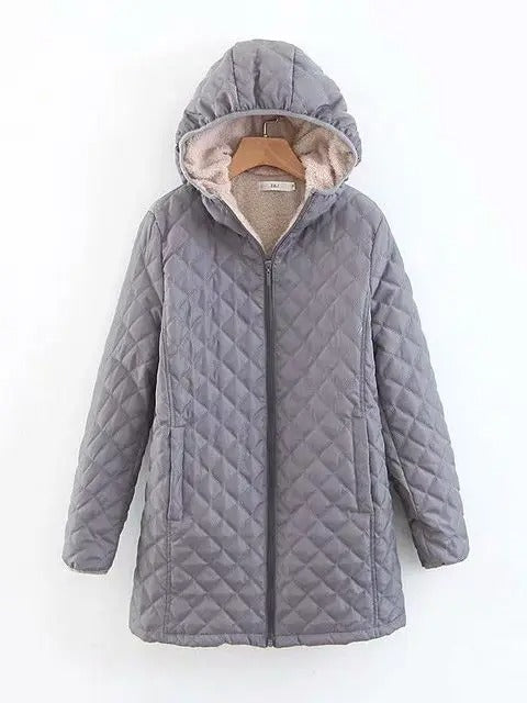 ModeGeist | Warme Steppjacke mit Kapuze