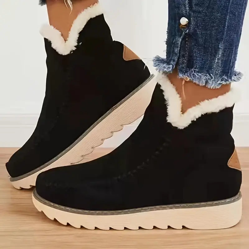 ModeGeist | Faux Suede Schnee Retro Baumwollstiefel