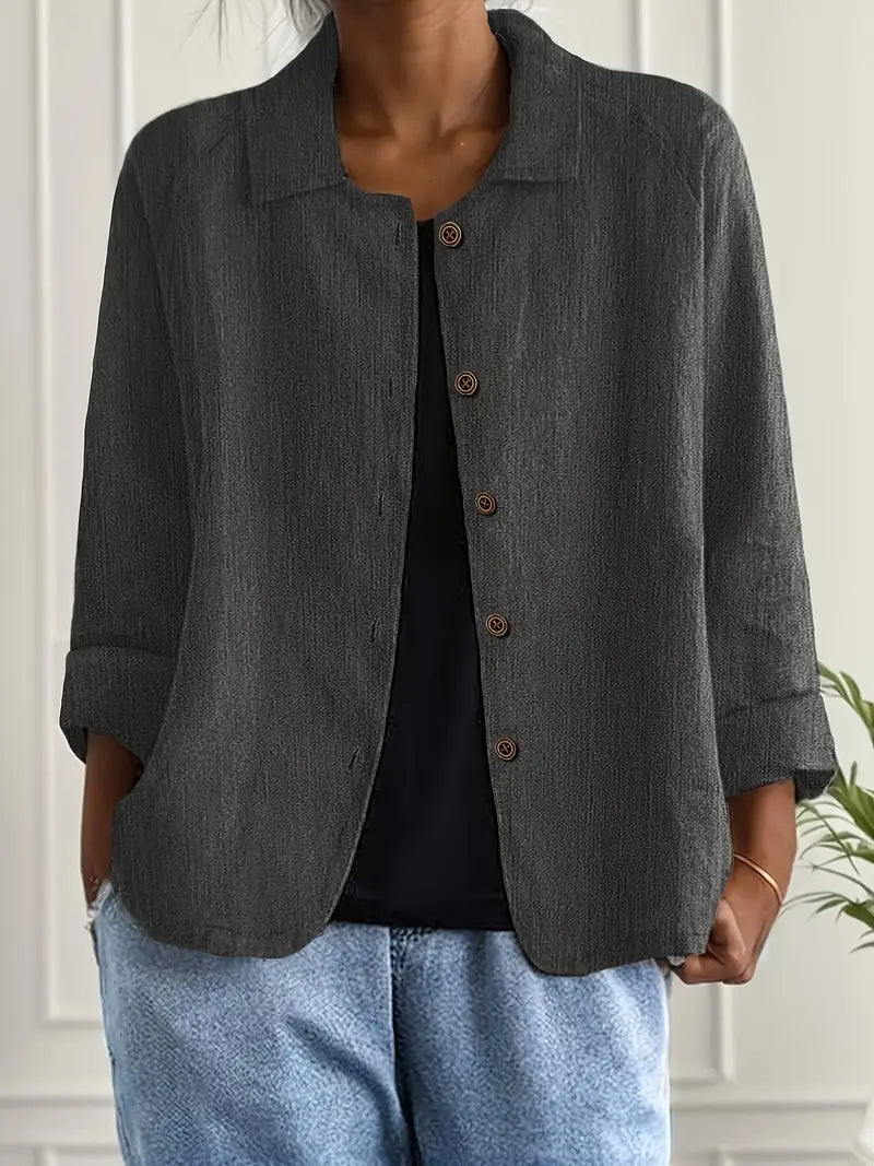 MODEGEIST Damen Klassisches Oberteil Leichter Stoff Vielseitig