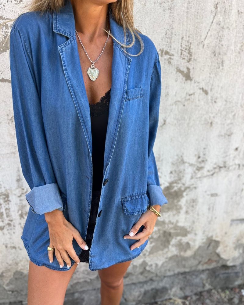 ModeGeist | Lässiger Denim Blazer