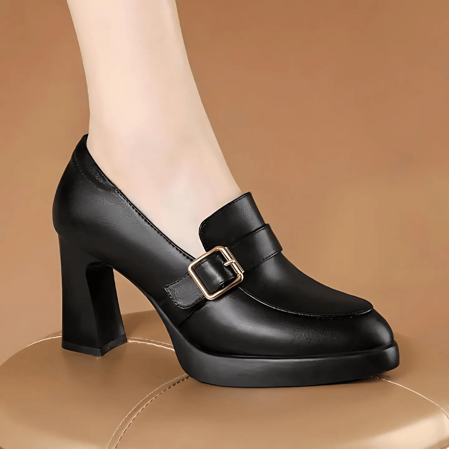 MODEGEIST Damen Pumps Klassisch Schwarz Komfortabel Zeitlos Elegant