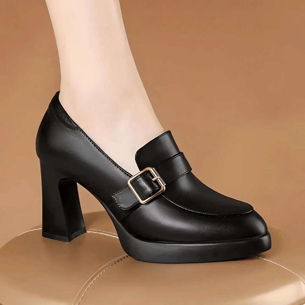 MODEGEIST Damen Pumps Klassisch Schwarz Komfortabel Zeitlos Elegant