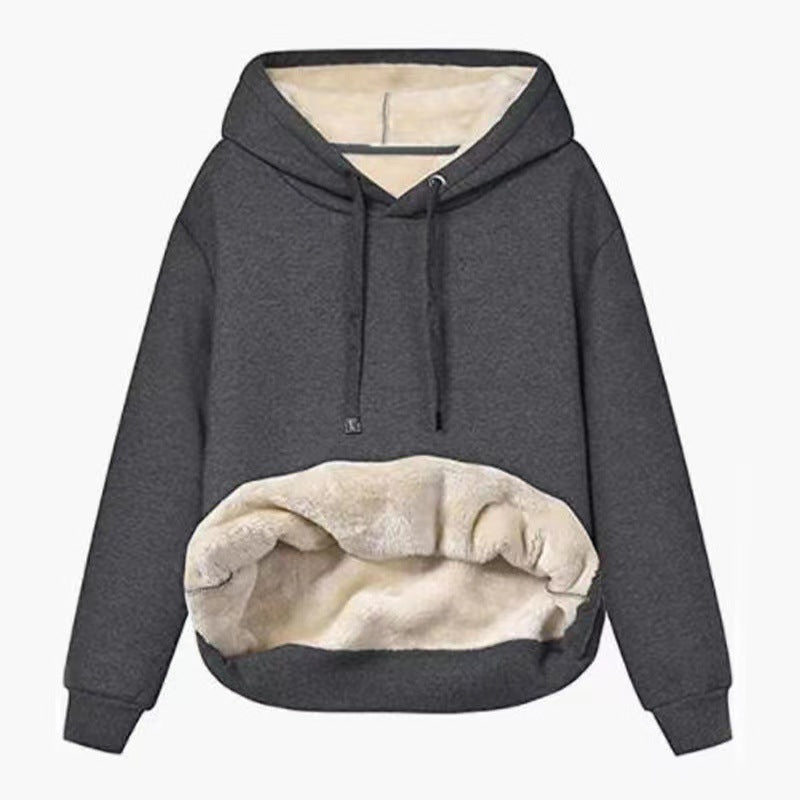 Fleece-gefütterter Kapuzenpullover von Fudus