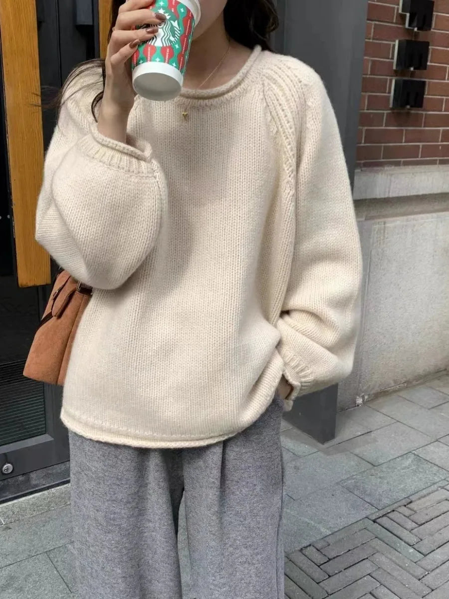 ModeGeist | Übergroßer Strickpullover für lässigen Komfort