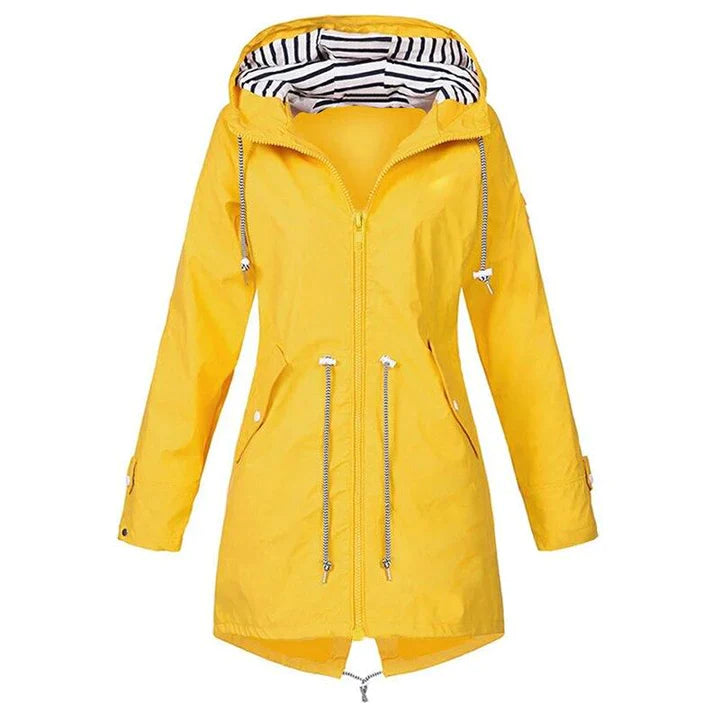 ModeGeist | Regenmantel mit Kapuze für Frauen Ideal für Regentage
