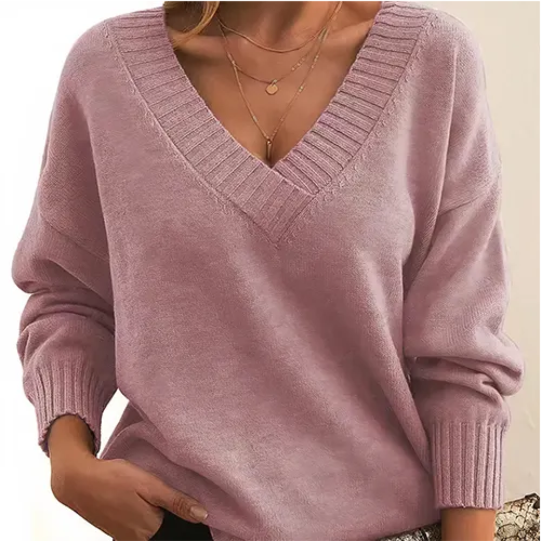 ModeGeist | Pullover Winter V-Ausschnitt für Frauen