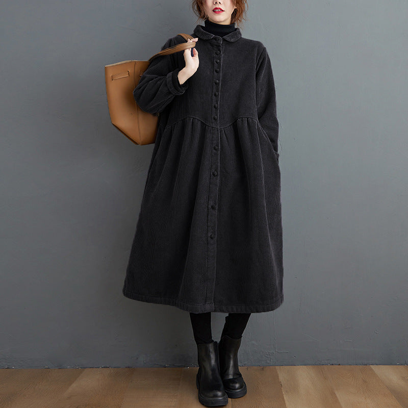 ModeGeist | Warmer Cordjacke mit lockerer Passform für Frauen