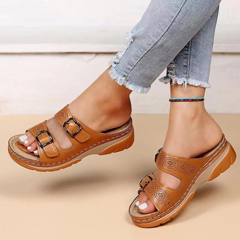 MODEGEIST Damen Sandalen Verstellbar Komfort Riemen