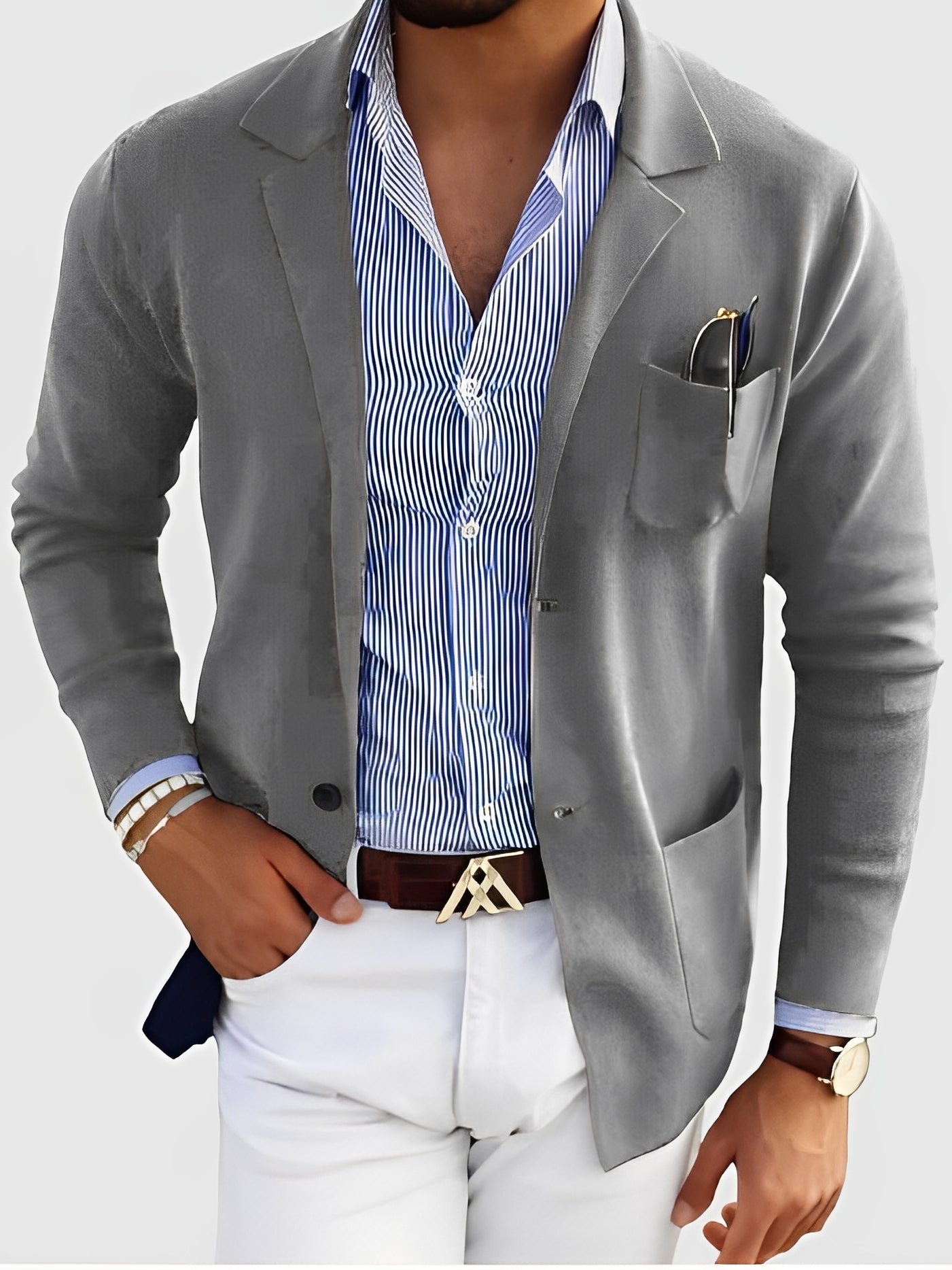 ModeGeist | Eleganter Blazer mit Taschen für Männer