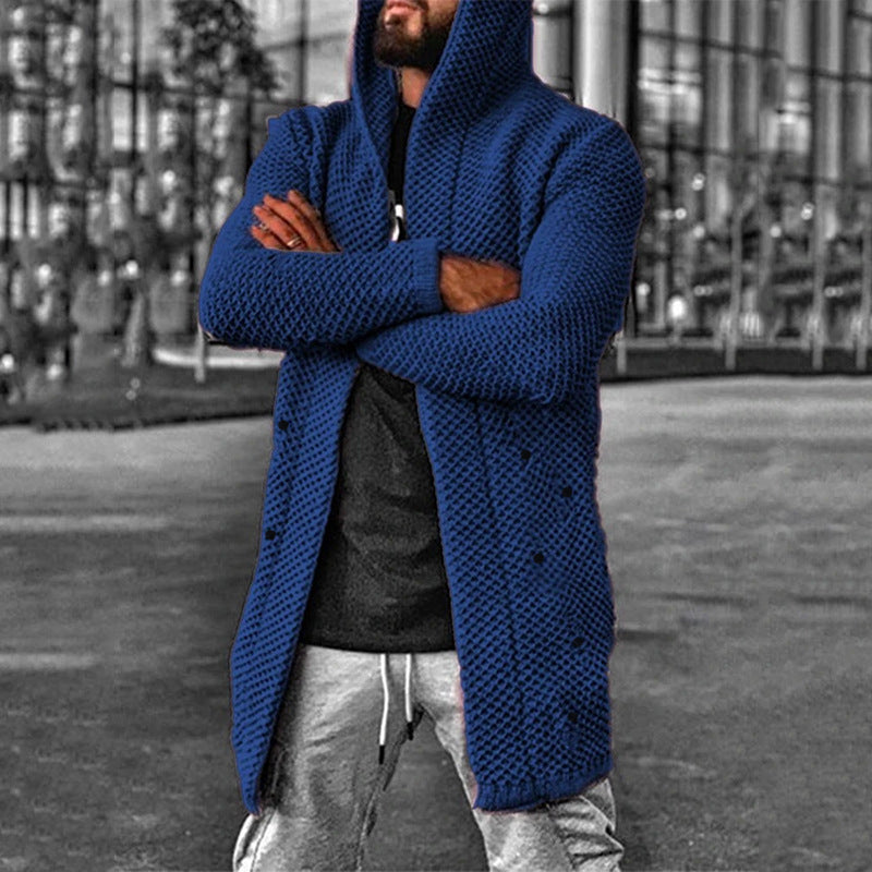 ModeGeist | Strickjacke mit Kapuze für Männer