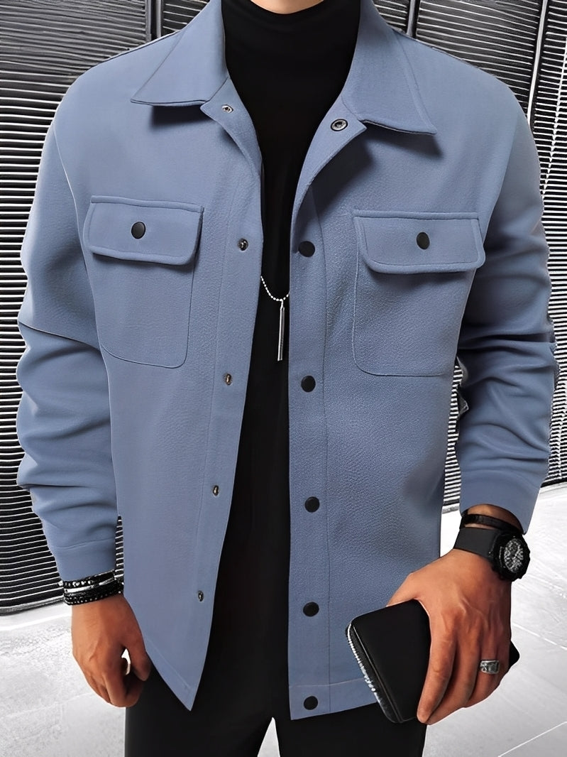 ModeGeist | Lässige Karierte Jacke mit Taschen für Herren