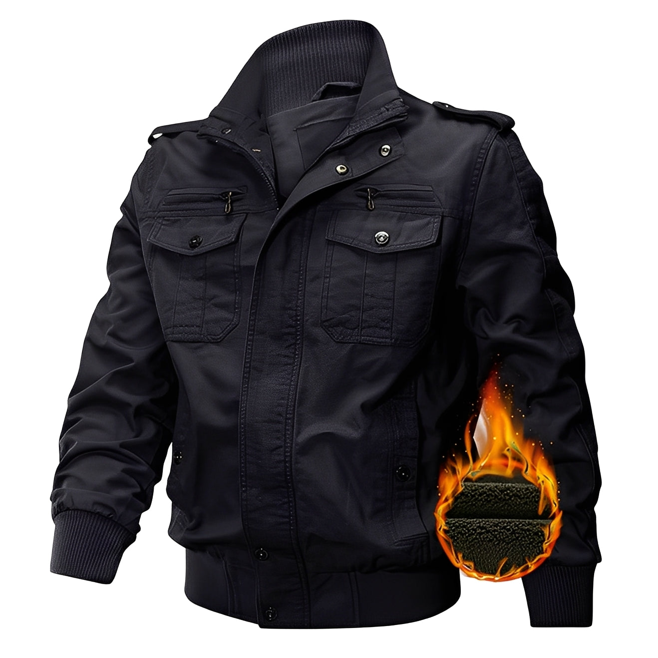ModeGeist | Stylische Fleecejacke mit Taschen für Männer