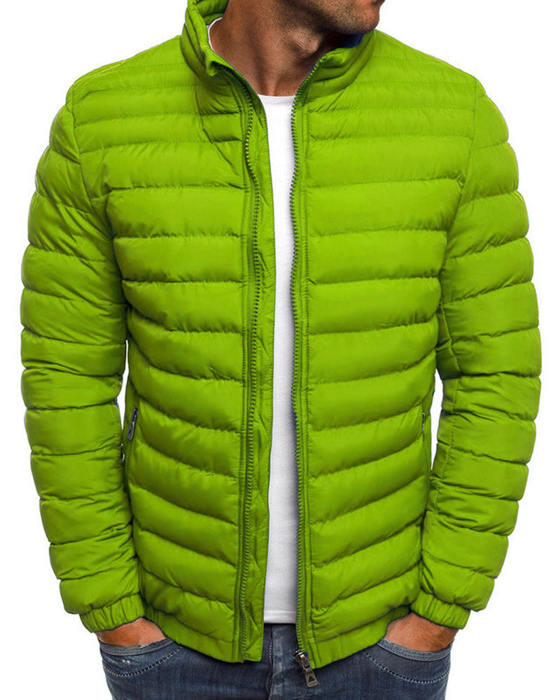 ModeGeist | Einfarbige Jacke mit Stehkragen in verschiedenen Farben