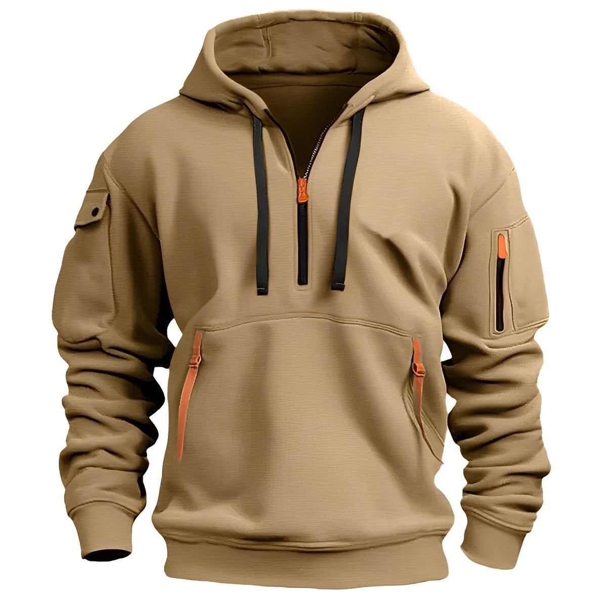 ModeGeist | Locker Hoodie mit Halbzip für Männer