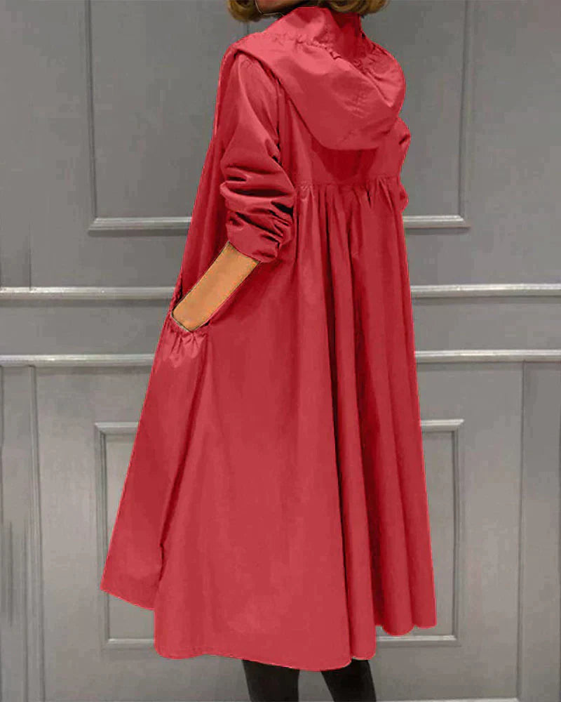 ModeGeist | Damen lange Regenjacke