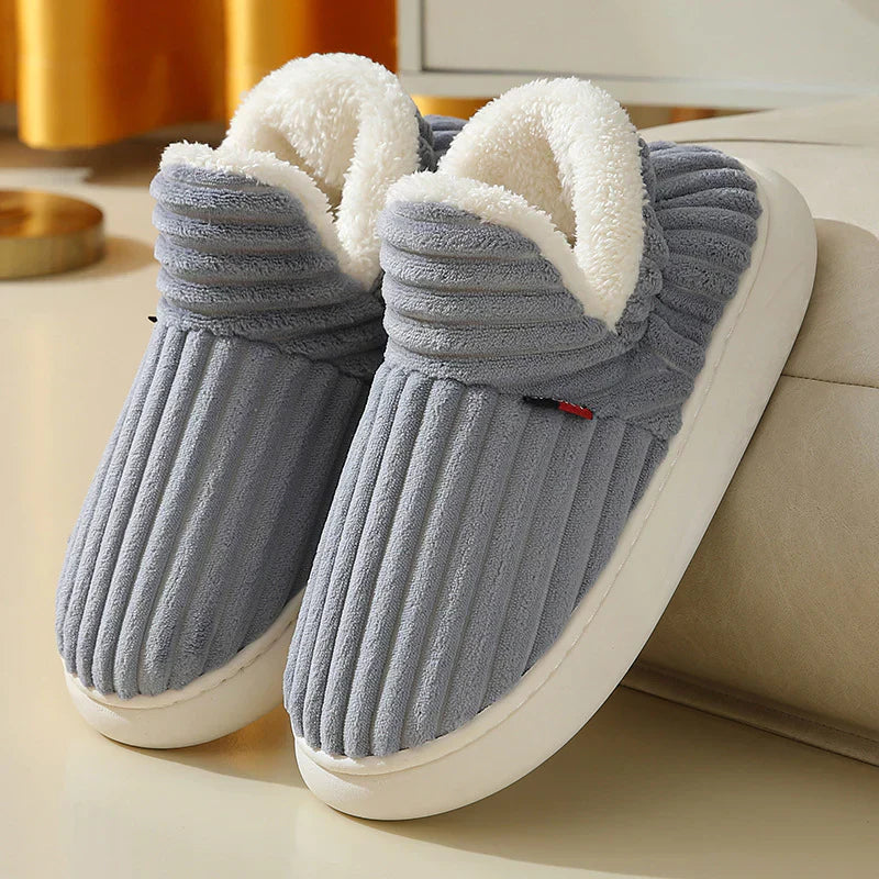 Bertha: Kuschelige & bequeme Hausschuhe mit Fleece-Innenfutter