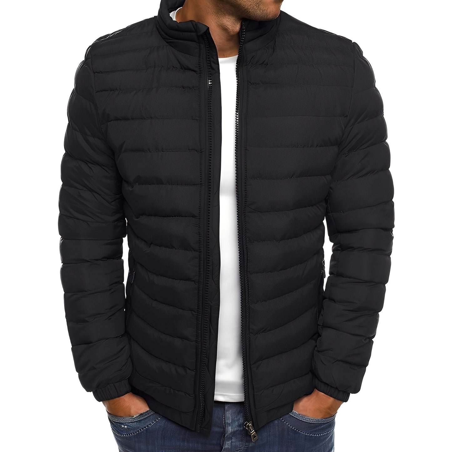 ModeGeist | Lässige, warme Daunenjacke für Männer