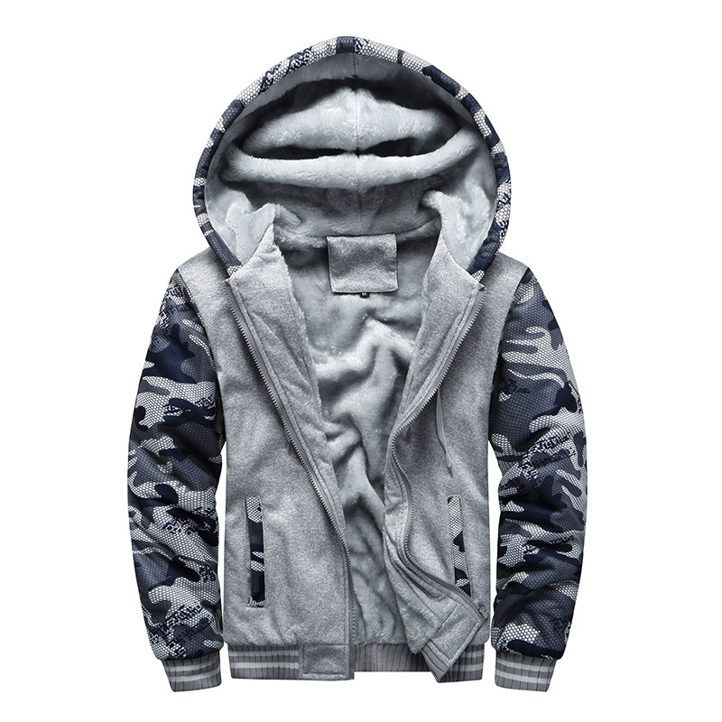 Männer Winterjacke mit Kapuze und Fleecefutter