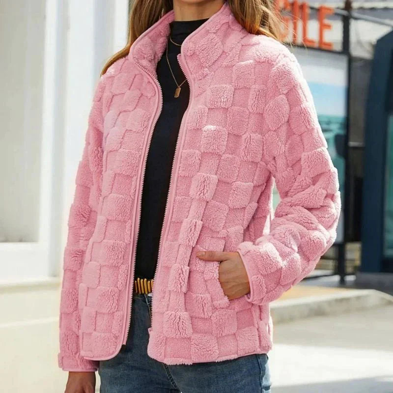 ModeGeist | Karierte Winterjacke für Damen