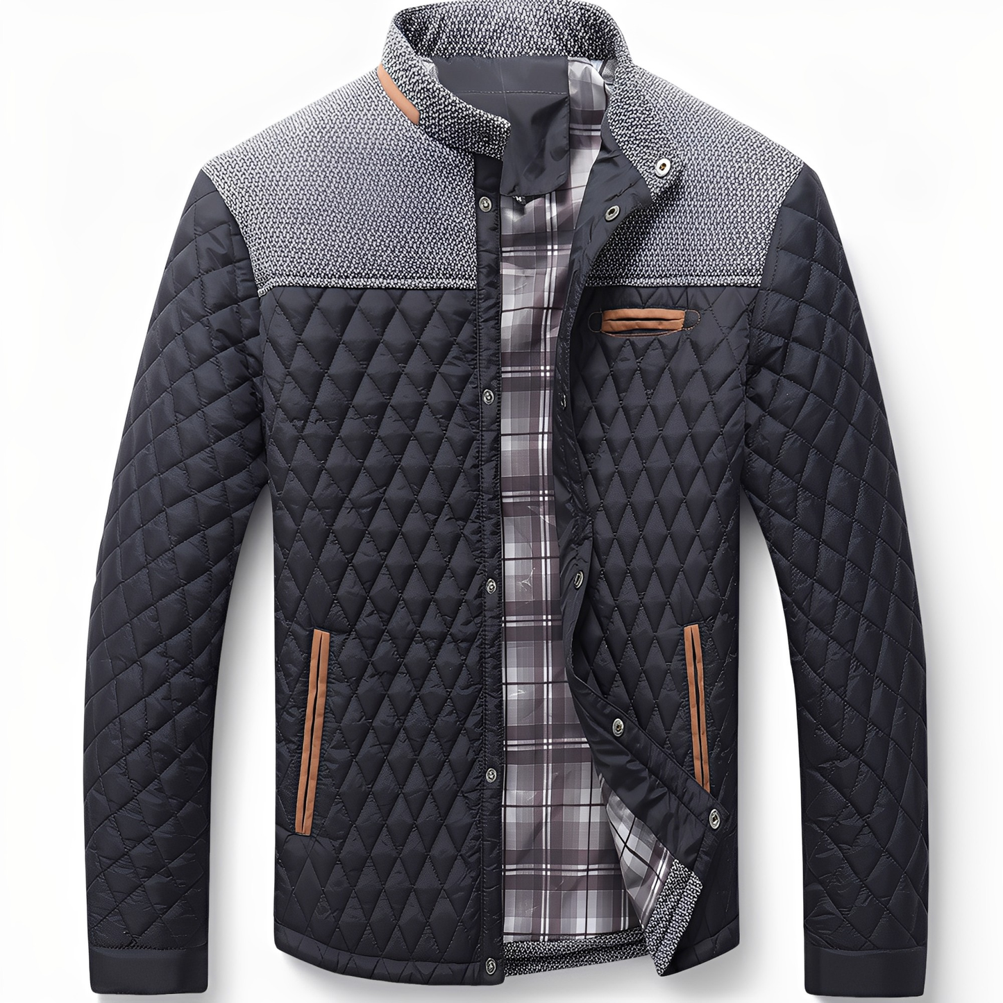 ModeGeist | Freizeit, Gepolsterte Steppjacke für Männer