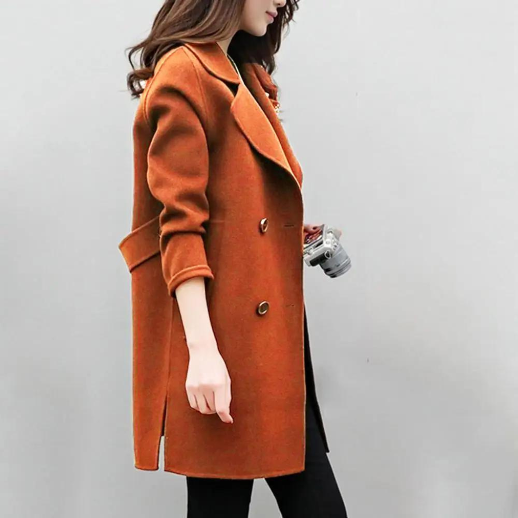 ModeGeist | Slim-Wollmantel für Frauen