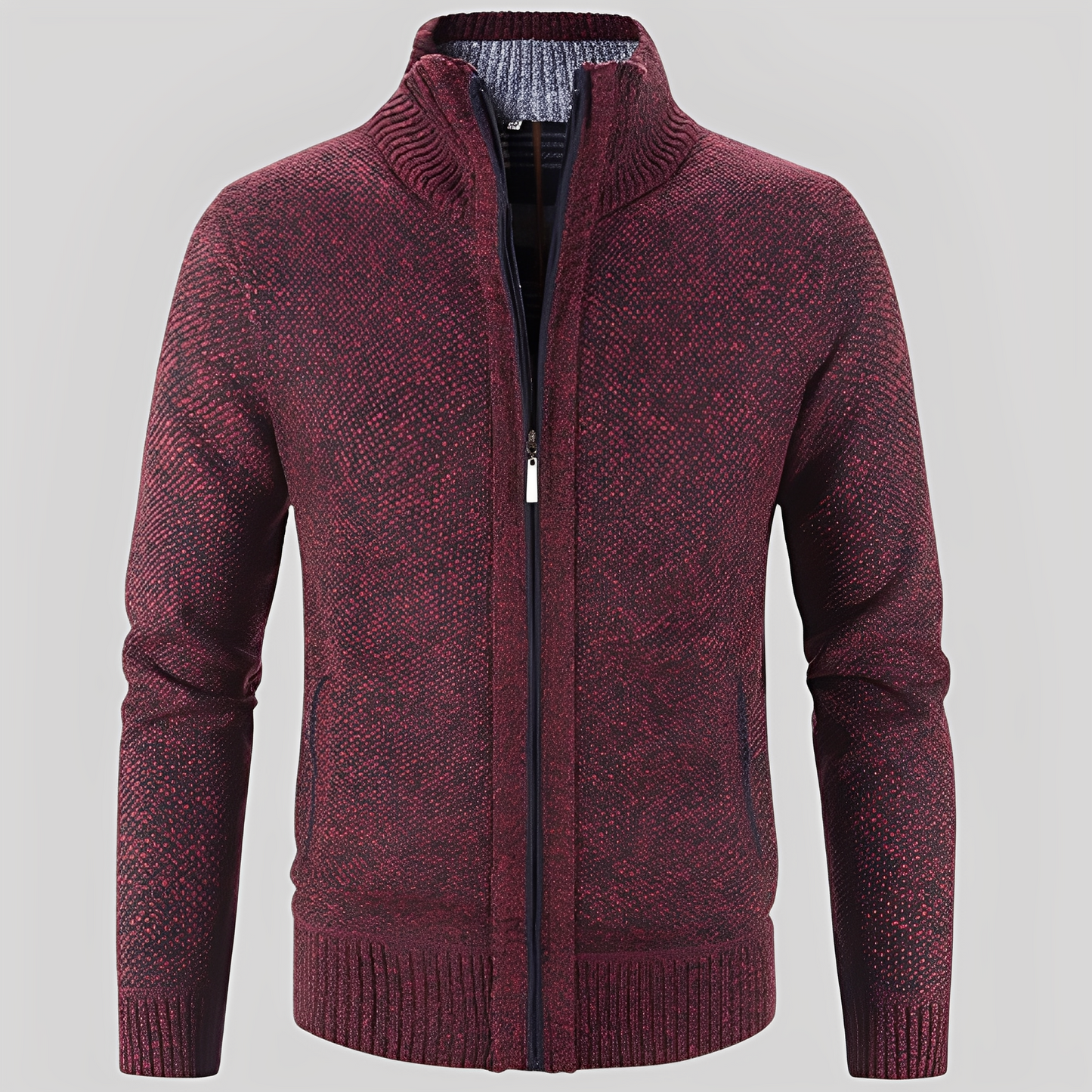 ModeGeist | Einfacher Cardigan mit Reißverschluss für Herren