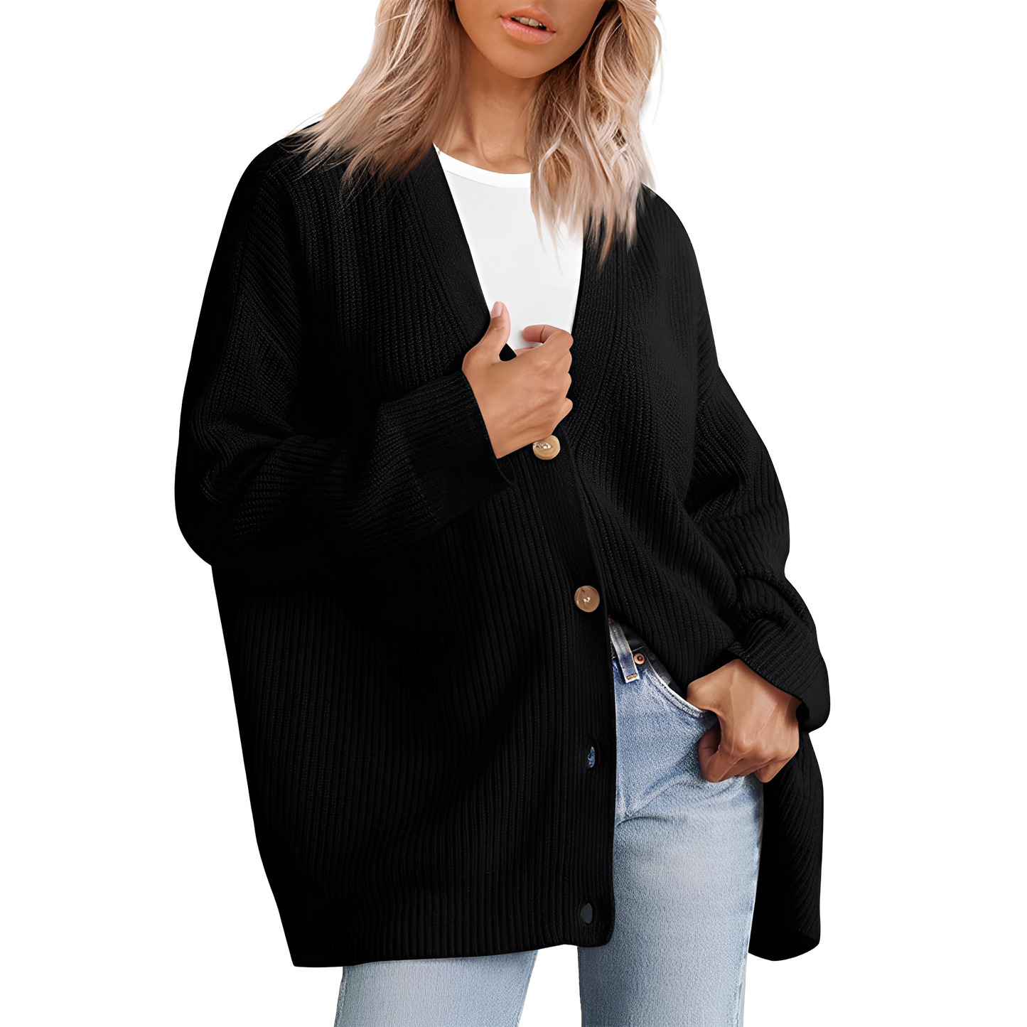 ModeGeist | Lässiger Oversize Cardigan für Frauen