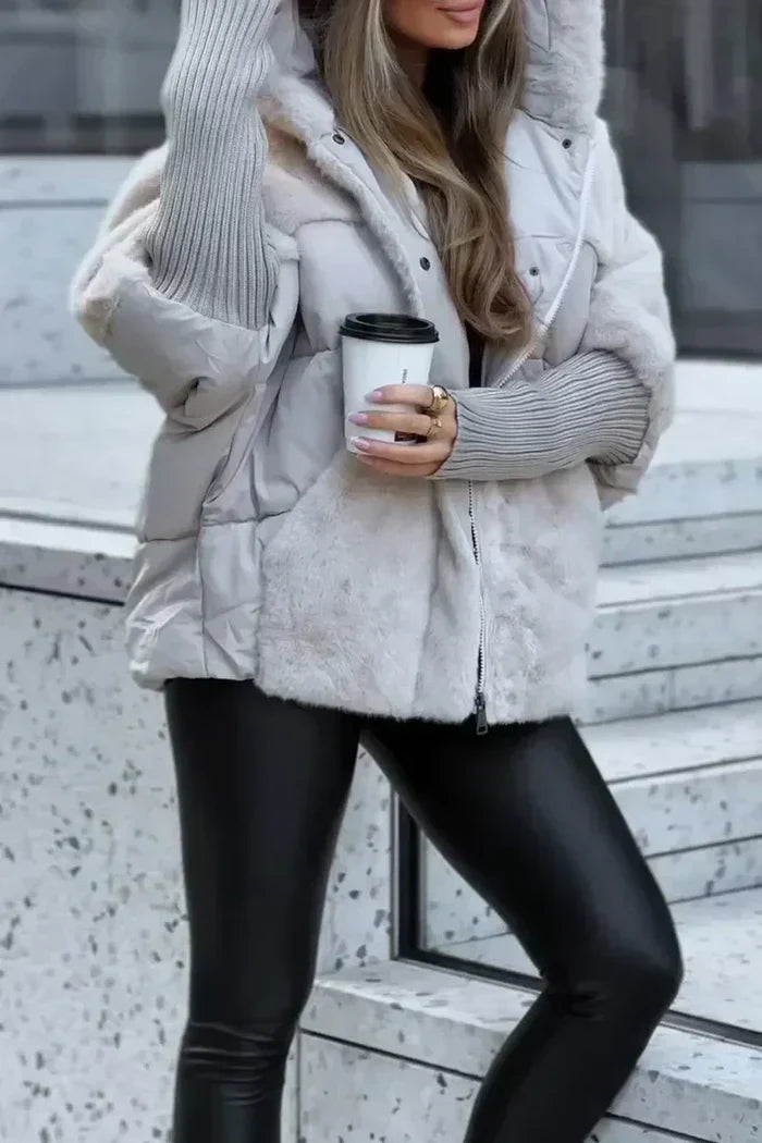 ModeGeist | Damen - Winter Fleecejacke – Eleganter Luxus mit Kuschelfaktor