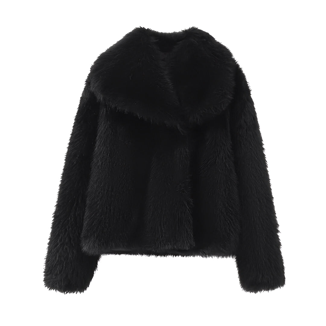 ModeGeist | Eleganter Faux-Fur-Mantel für Frauen