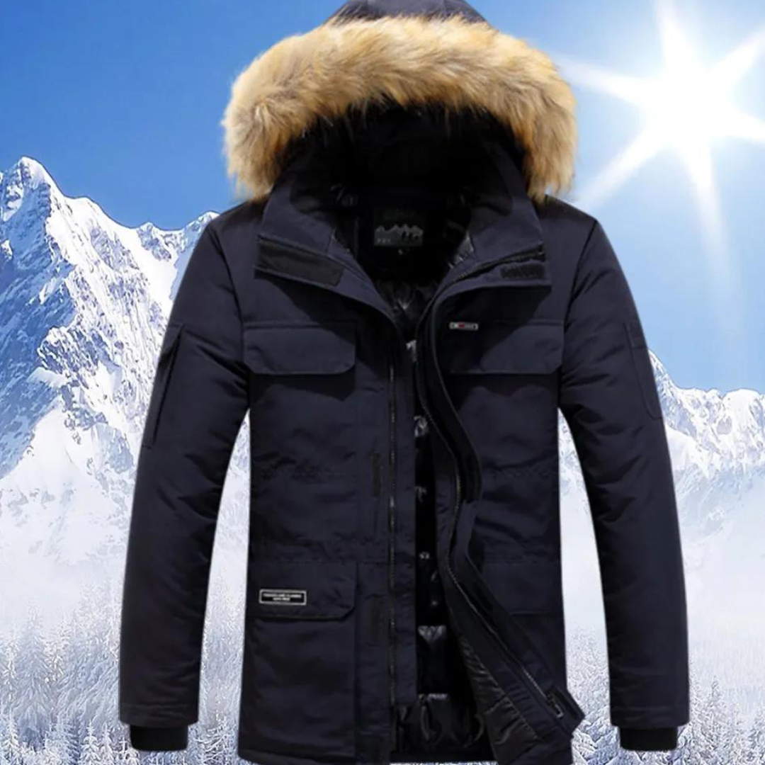 ModeGeist | Parka Herren mit Pelzukragen