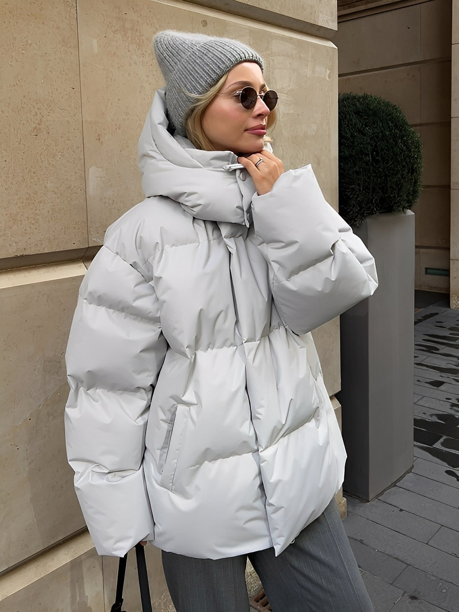ModeGeist | Warme, gepolsterte, lässige Jacke für Frauen