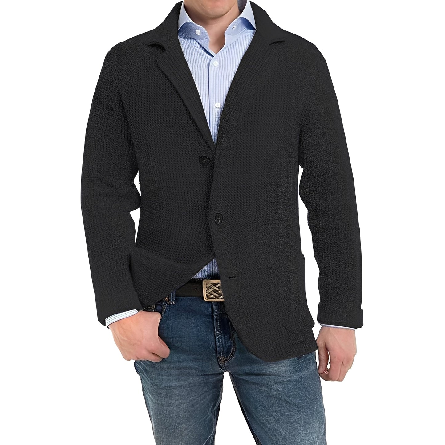 ModeGeist | Elegante Jacke mit Klapptaschen für Männer