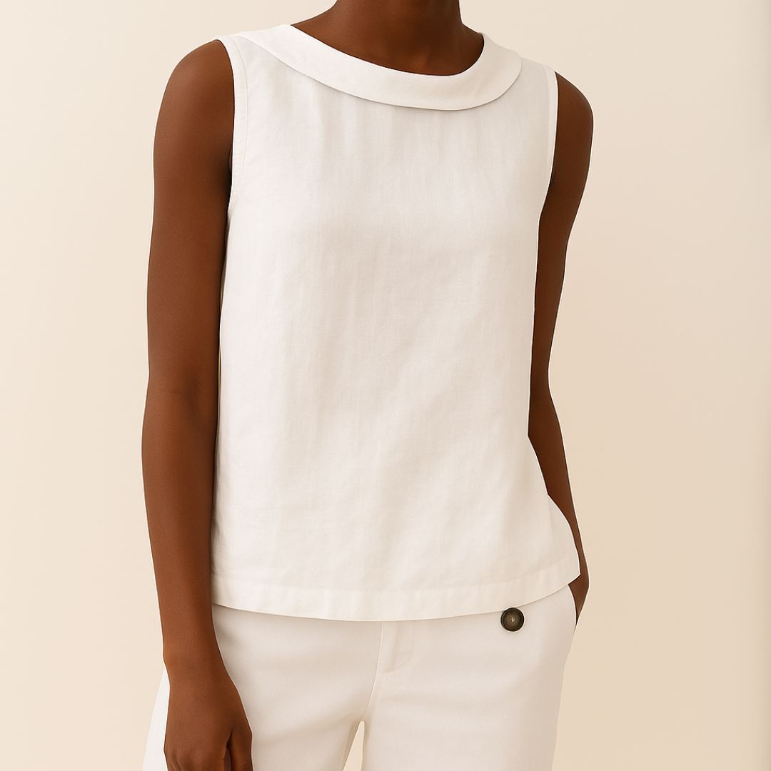 MODEGEIST Damen Ärmellose Bluse Rollkragen Atmungsaktiv Elegant