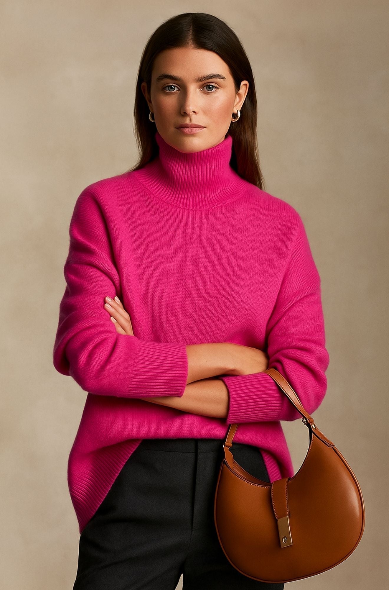 MODEGEIST Damen Pullover Leicht Weicher Strick Klassisch