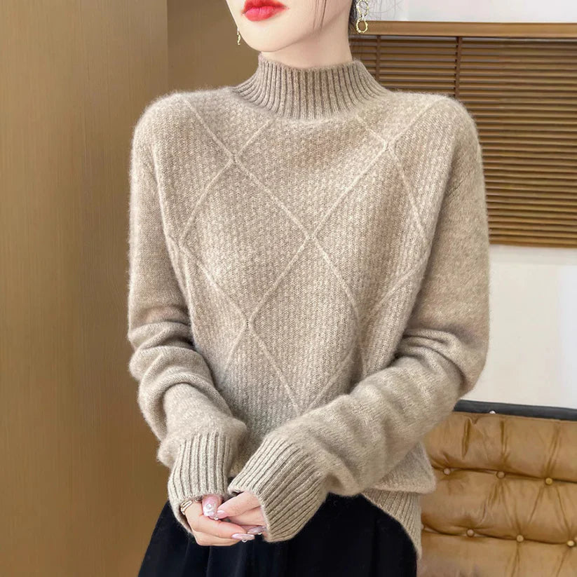 WALDA: Warmer Rollkragenpullover