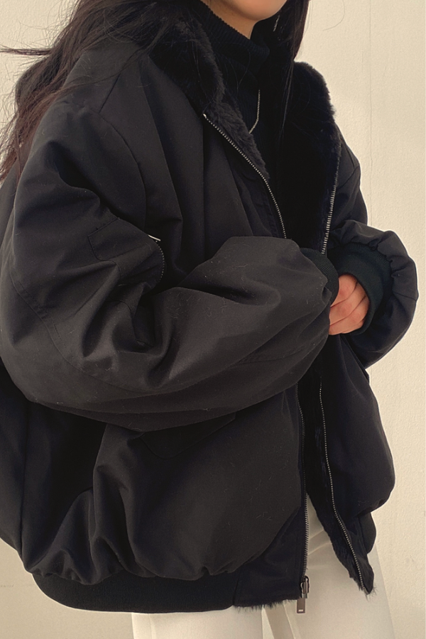ModeGeist | Sherpa-Futter Winterjacke für Frauen