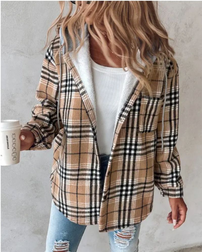 ModeGeist | Weiche Flanell Bedruckte Jacke