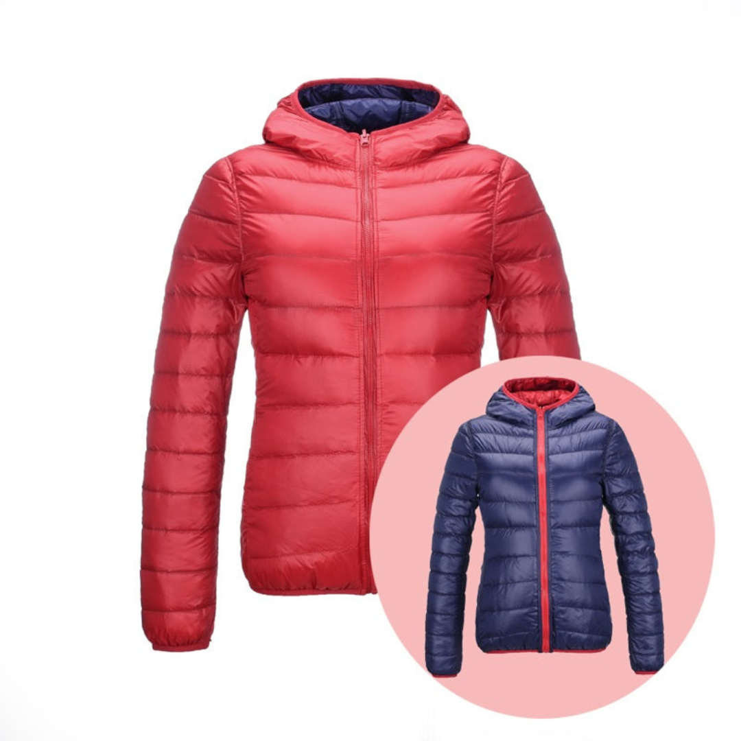 ModeGeist | Reversible Daunenjacke für Frauen