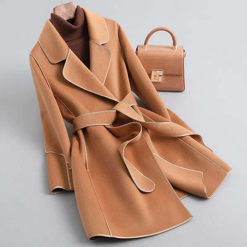 ModeGeist | Damen Lange Winter Wollmantel