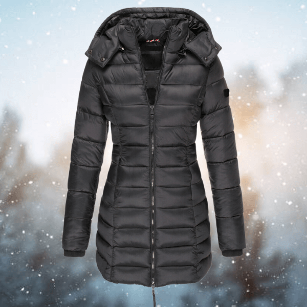 ModeGeist | Damen Langjacke Gepolsterte Pufferjacke