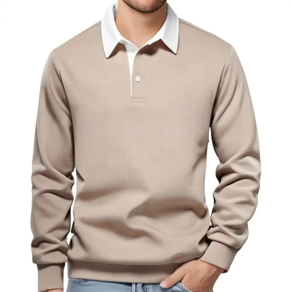 ModeGeist | Klassisch Langärmliges Polo Zeitlos und Bequem Perfekt für Den Alltag