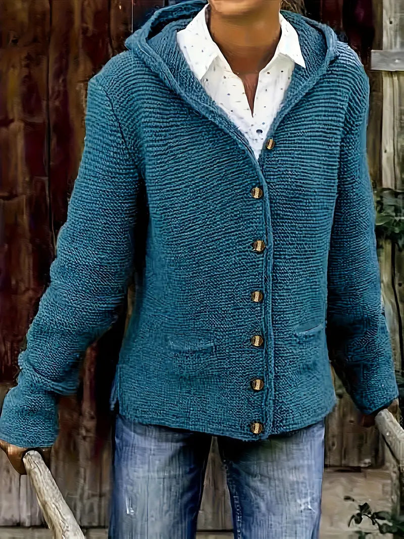 ModeGeist | Modische Strickjacke mit Knopfleiste