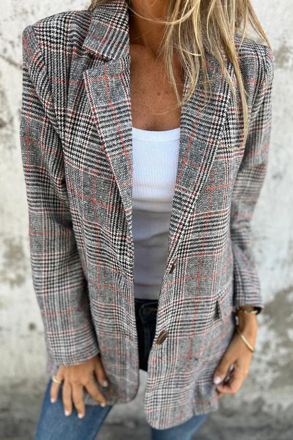 ModeGeist | Ternede Oversized Blazer Polyester Klassisch und Modern